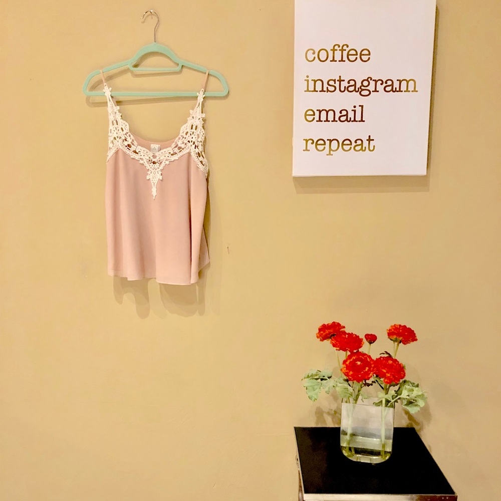 Paper Crane Pink & Lace Cami